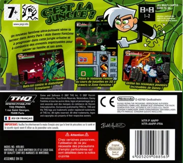 Danny Phantom - Urban Jungle (Europe) (En,Fr,De,Es) box cover back